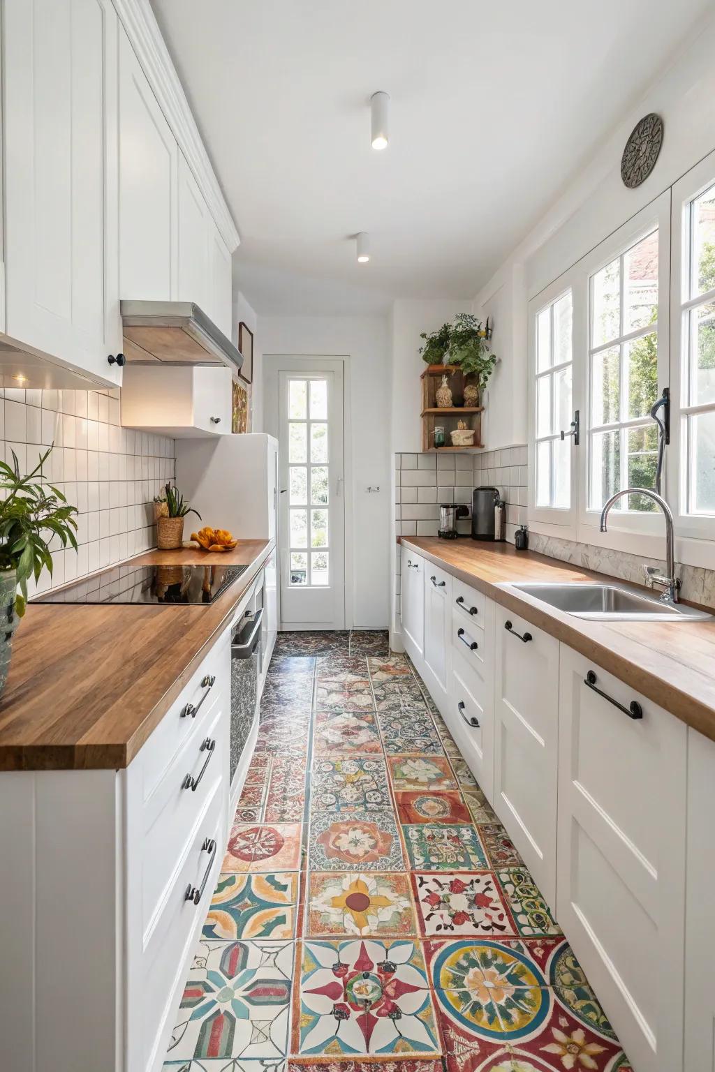 Let your floor be the focal point with captivating patterns.