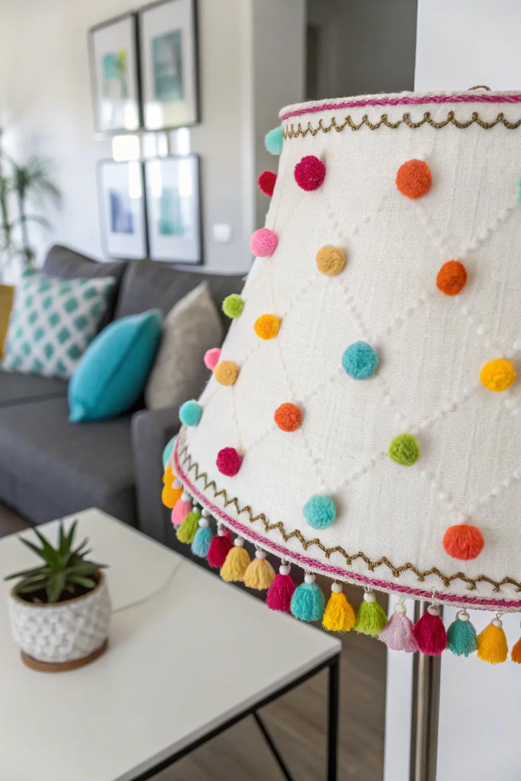 <strong><em>Inject a playful atmosphere with bubble accents on your lampshade.</em></strong>” loading=”lazy” class=”pimg”>
	</picture><figcaption><strong><em>Inject a playful atmosphere with bubble accents on your lampshade.</em></strong></figcaption></figure>
<p><strong><em>Adding playful bubble embellishments can infuse any lampshade with joy.</em></strong> I’ve used them to brighten up a forgotten corner of my living room, and they never fail to spark happiness.</p>
<h3>Possibly helpful picks:</h3>
<ul class=