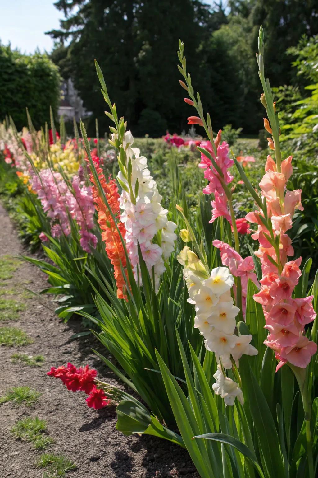 A spectrum of bloom shades results in an awe-inspiring garden scene.
