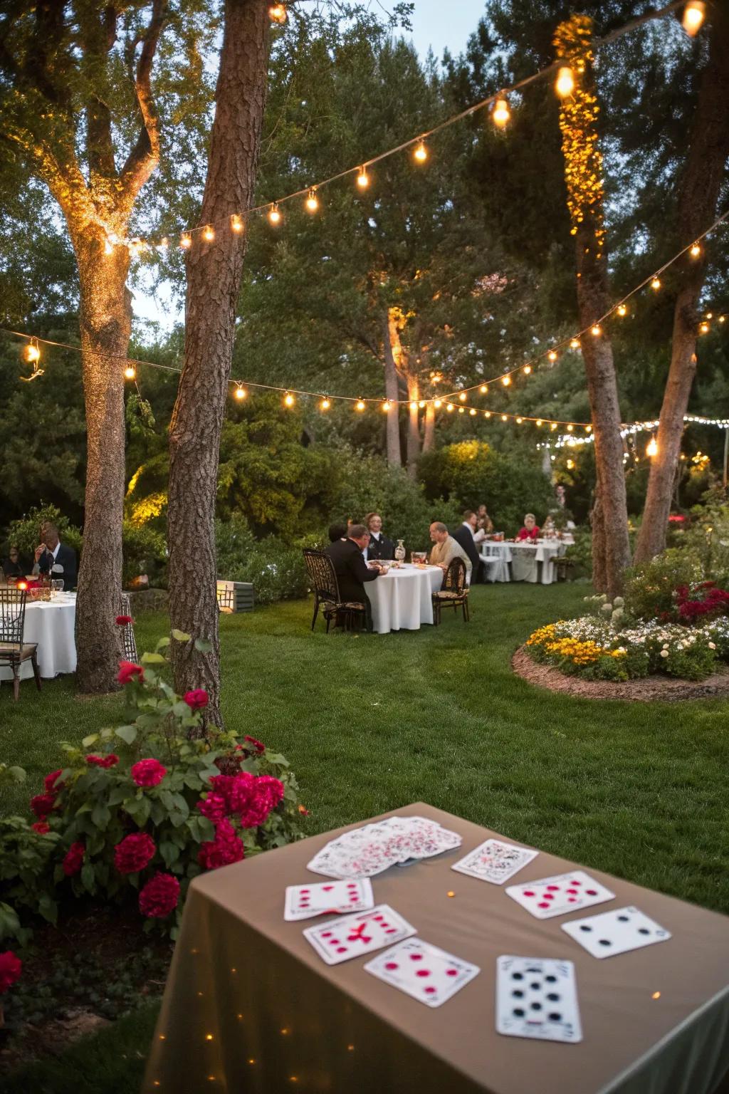 A backyard changed into a lively gala, ideal for a lucky 7 birthday.