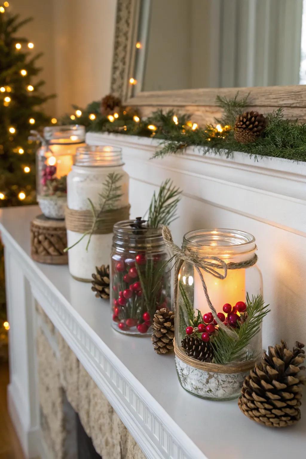 Include joyful festivity with season-specific antique containers.