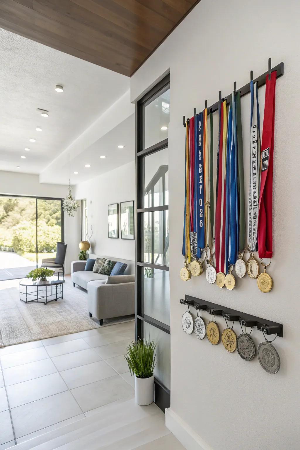 Improve your room's look with stylish wall-mounted displays for your medals.