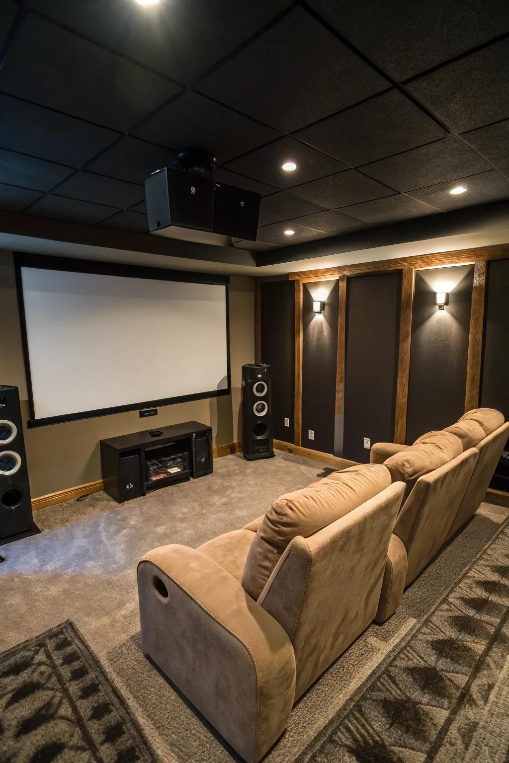Transform your movie nights with a specially designed home theater zone.