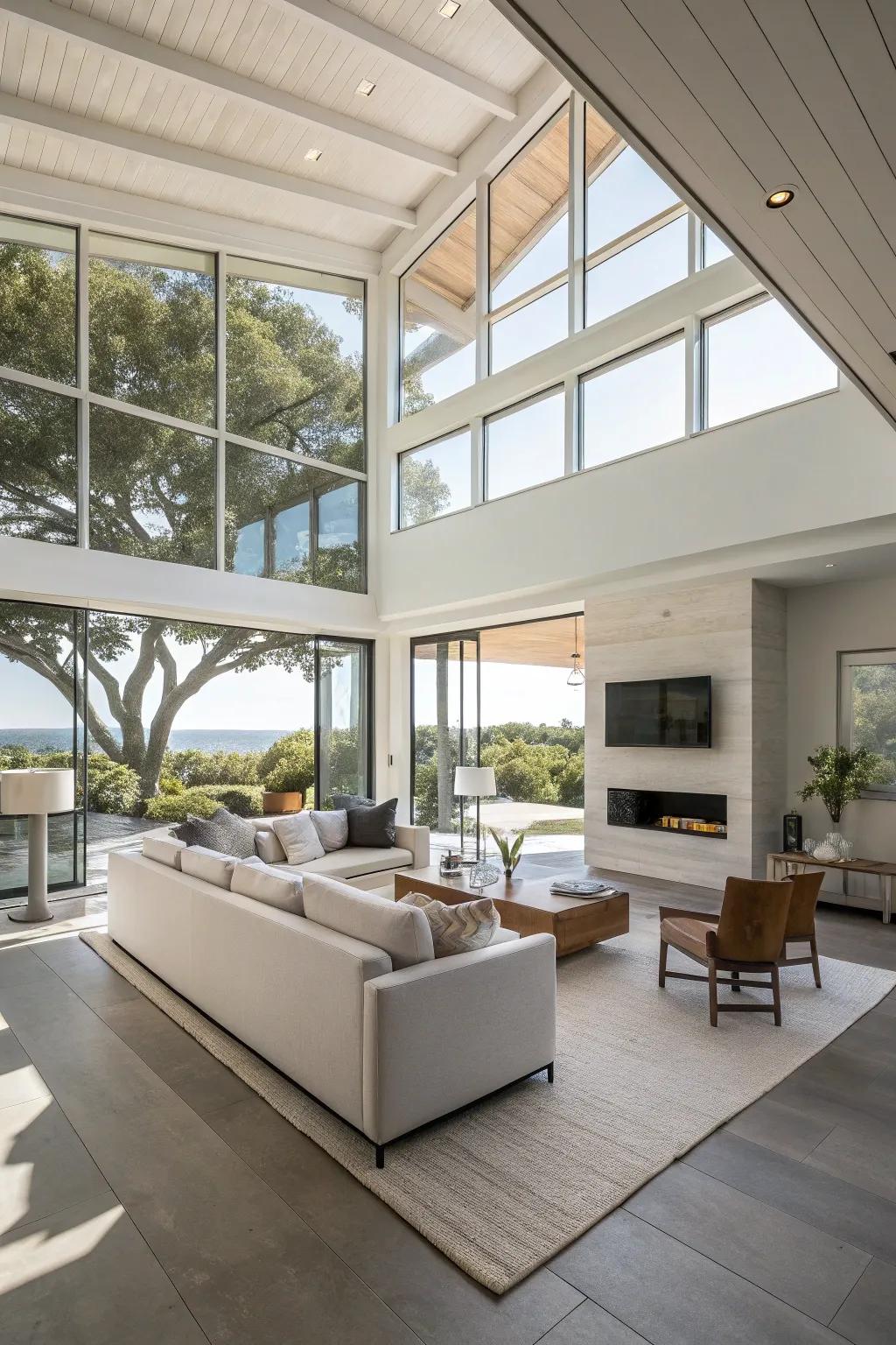 A family room featuring an open design, promoting connection and ease of movement.