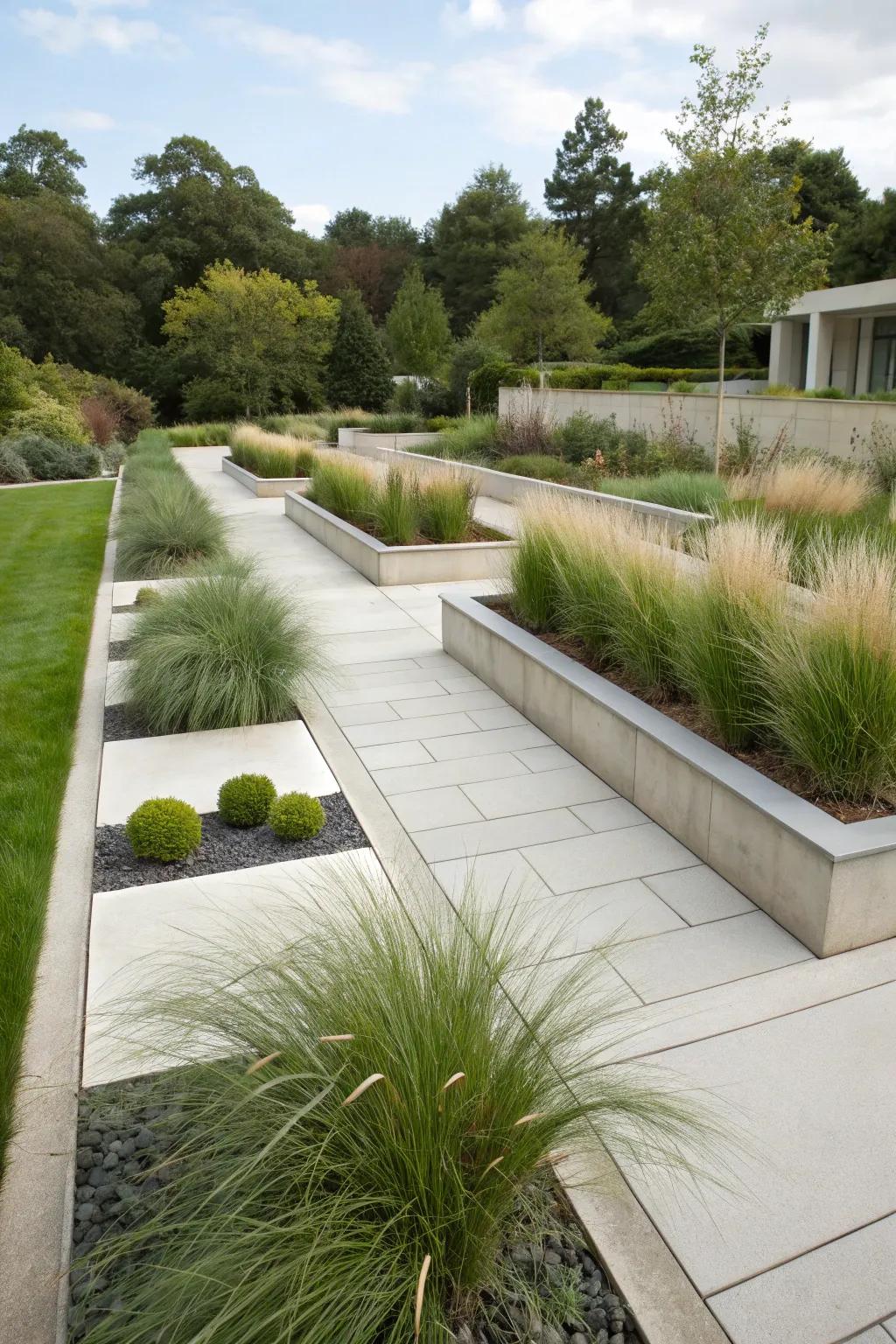 Geometric arrangements contribute a modern ambiance to every vista.