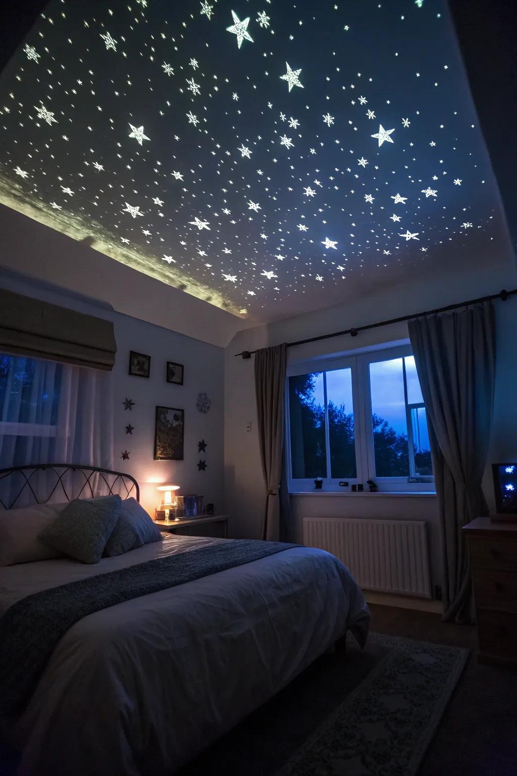 Bring the allure of a starry night indoors.