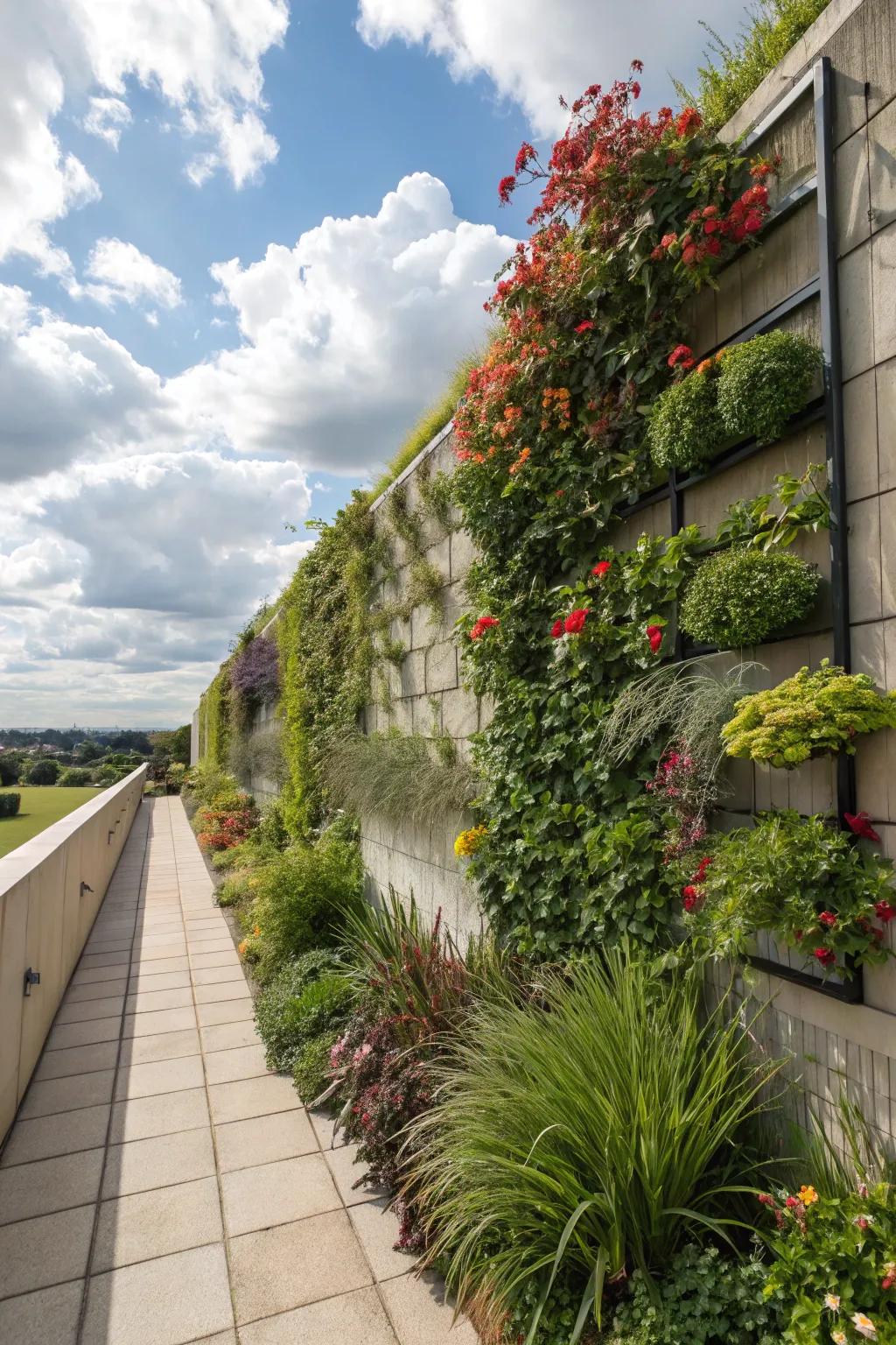 Upright gardens breathe vibrancy into your garden's walls.