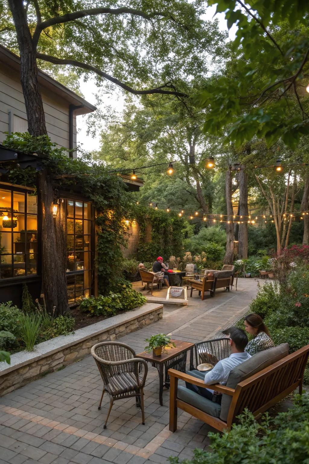 Craft a cozy seating area with a blend of furniture.