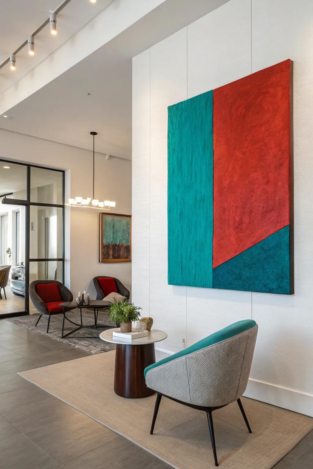 Daring color contrasts create unforgettable visual effects.