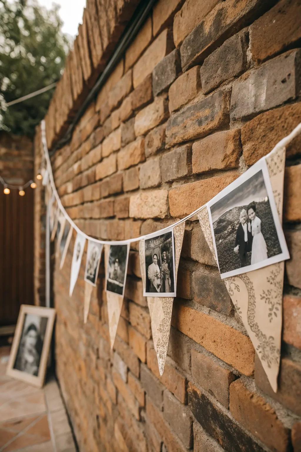 A vintage collage banner featuring nostalgic black-and-white photos.