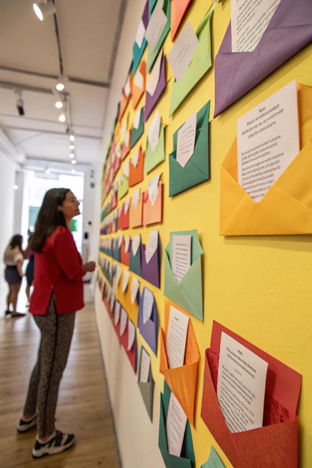 With colorful poem pockets, turn your wall into a delightful poetry corner.
