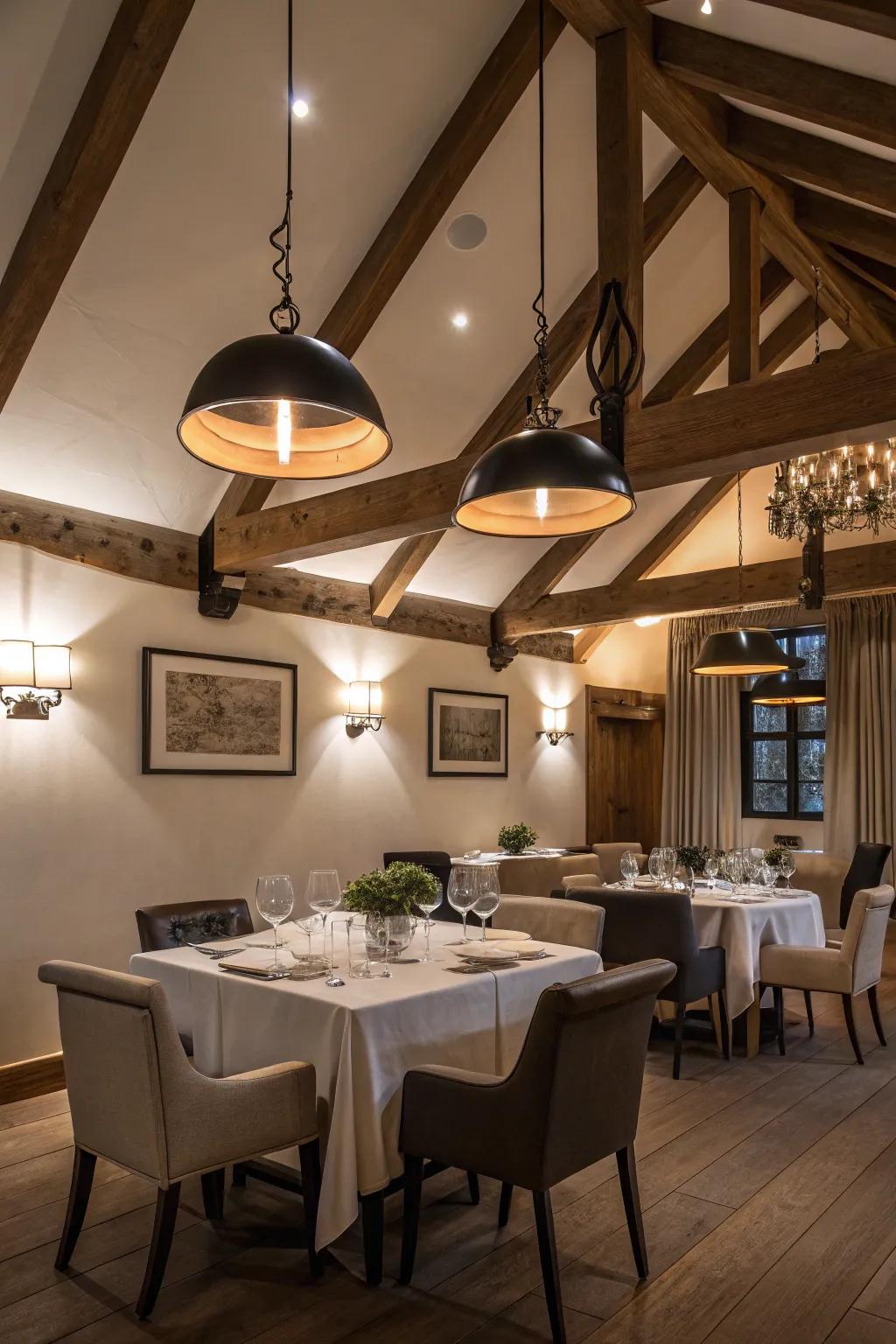 Improve your dining moments with stylish hanging lights.