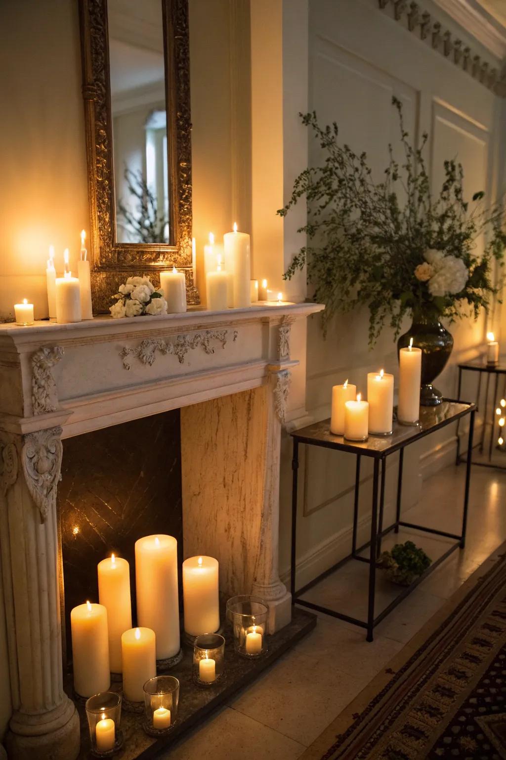 Make your room dreamy with candlelight.