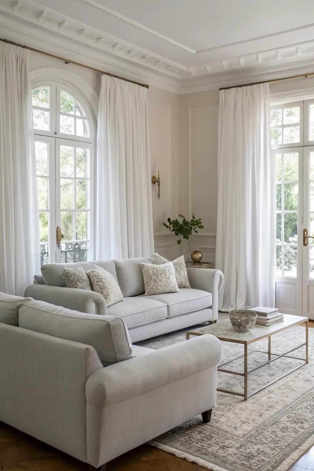 Subdued hues provide a tranquil and lasting elegance.