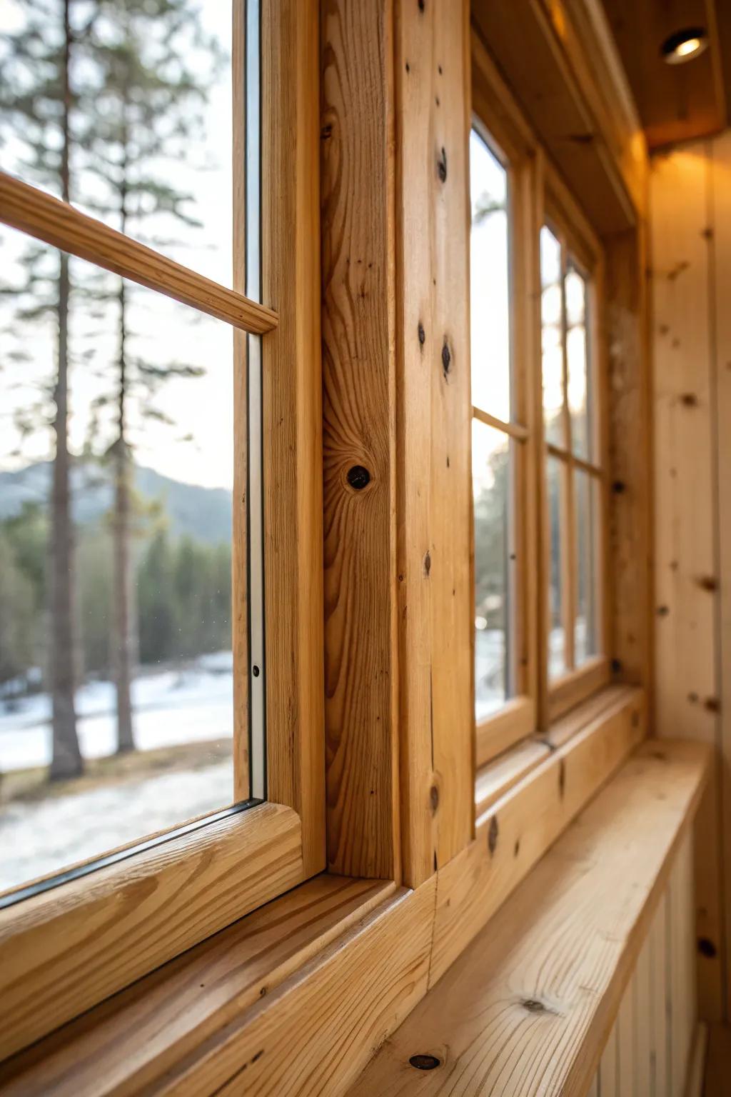 Untreated fir timber markings introduce persona and warmth.