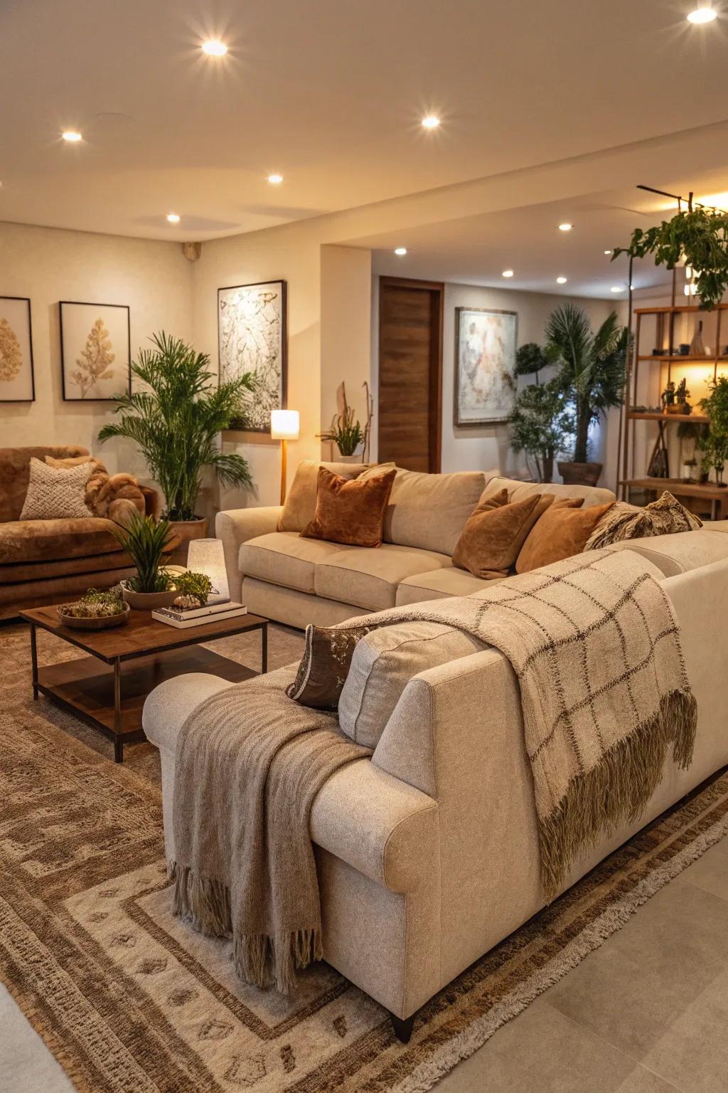 Marrying modern flair with comfortable touches to achieve the perfect relaxation corner.