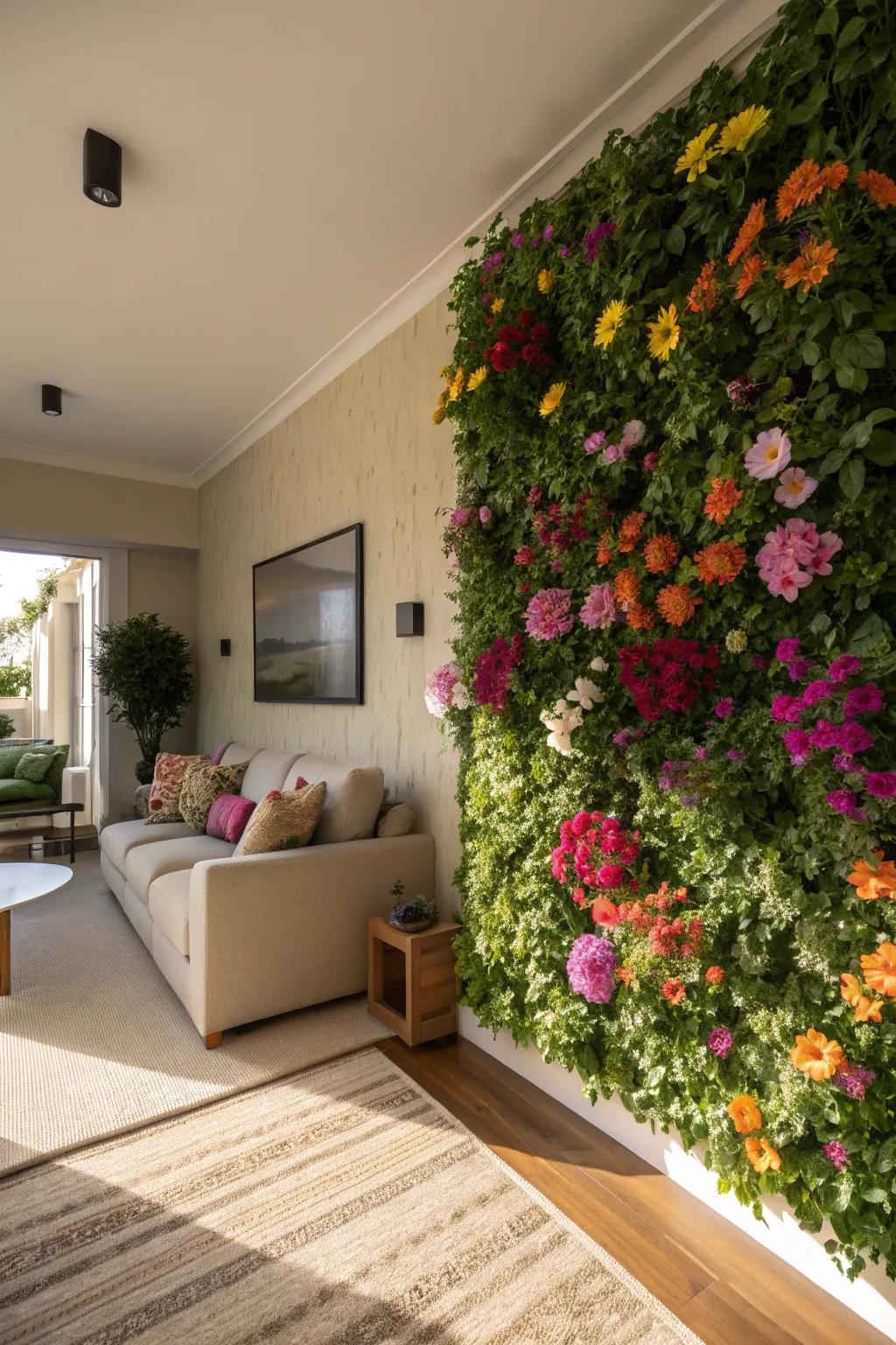 A floral setting that evokes the tranquility of a serene indoor garden.
