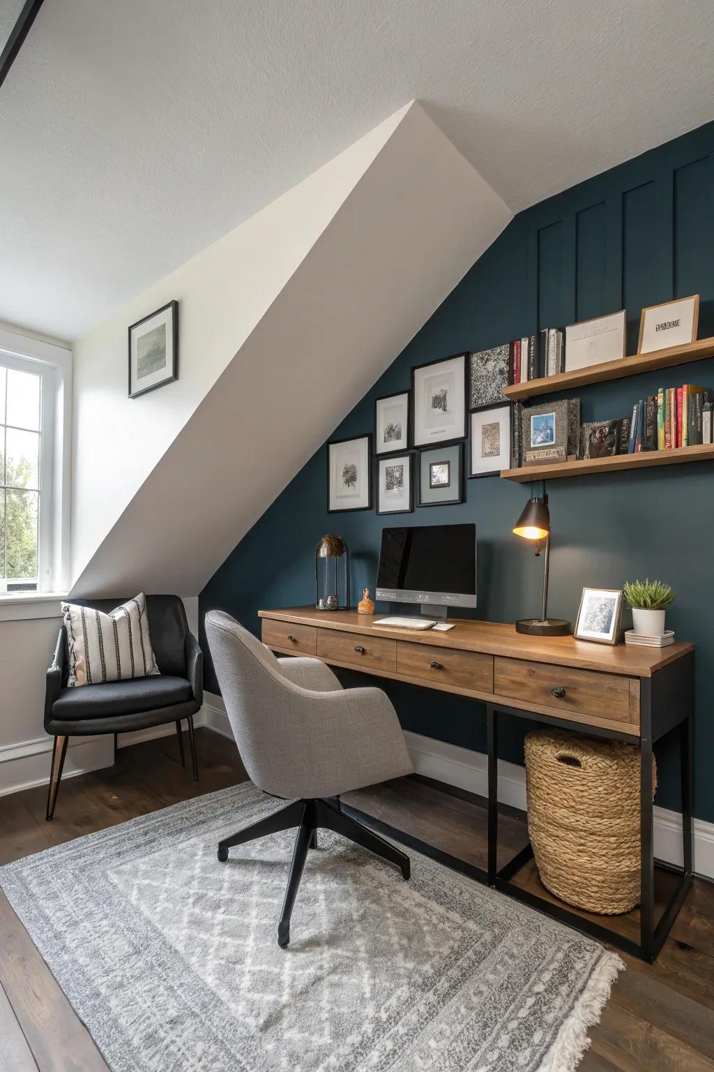 Highlighting the inherent slopes using striking shades