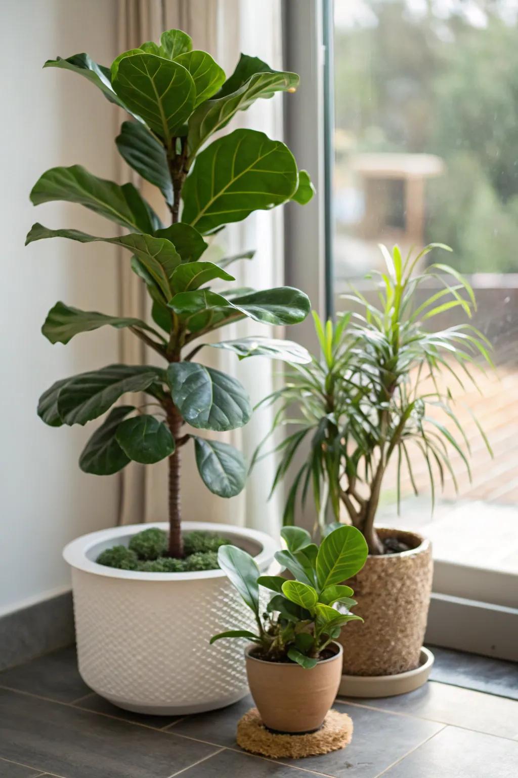 Greenery can instantly transform a dull corner.