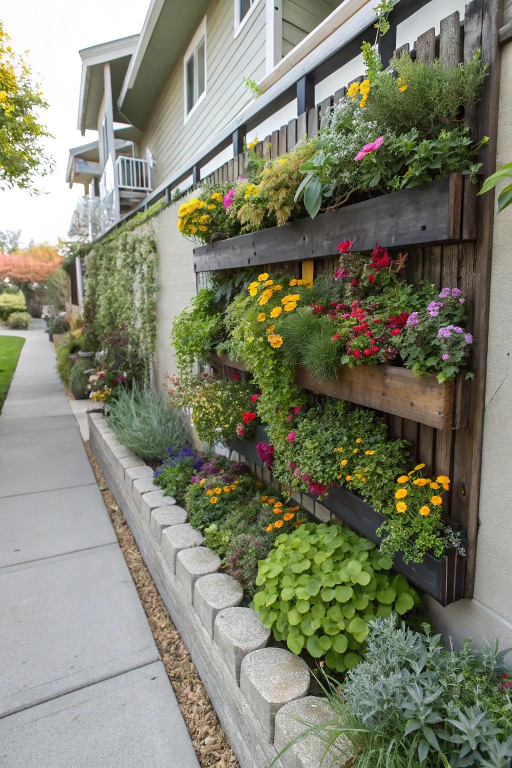Get the most out of your space with a vibrant garden on your wall.