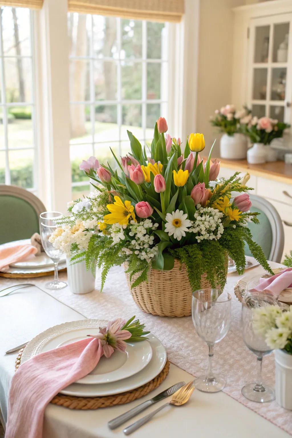 A vibrant bloom arrangement, ideal for spring celebrations.