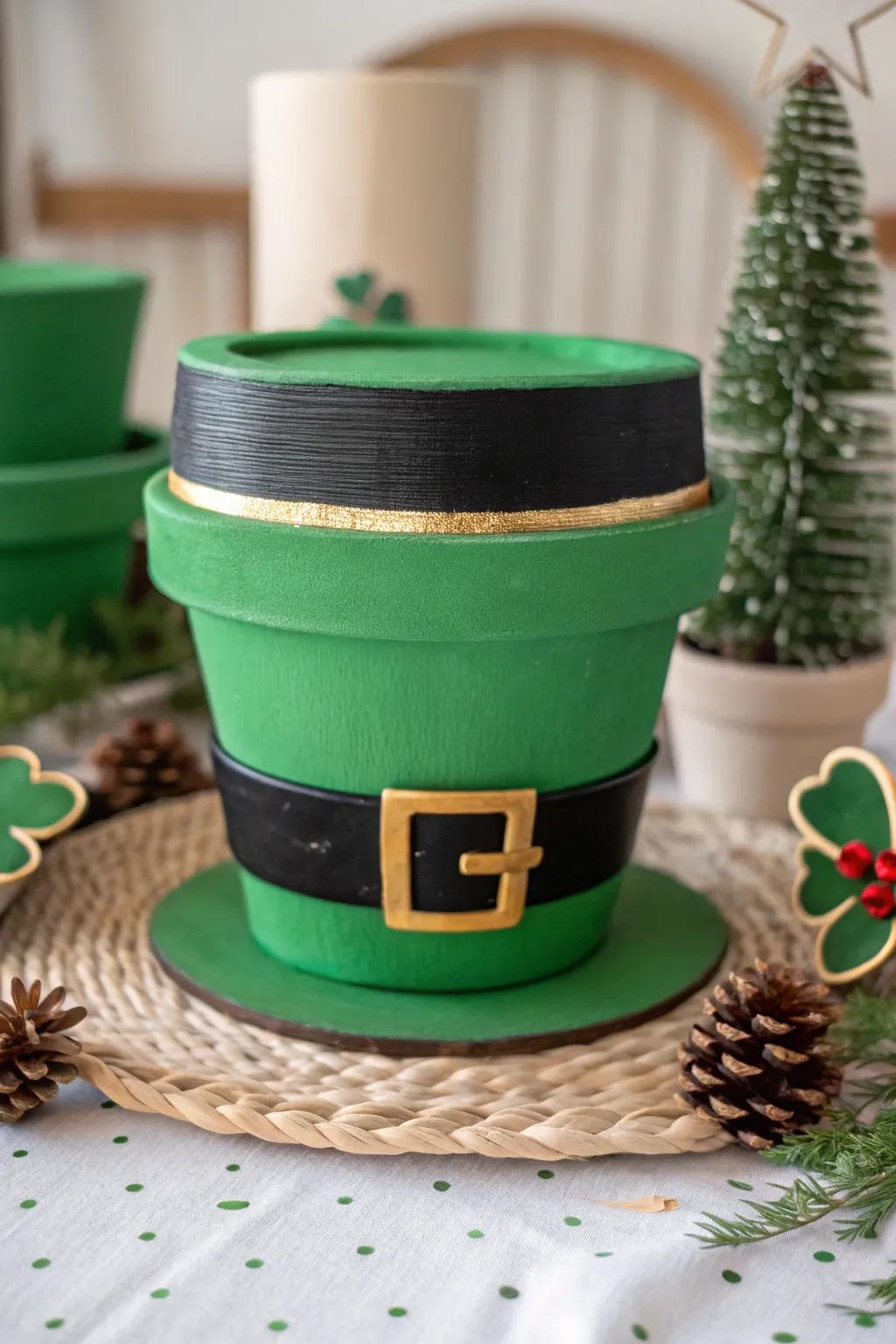 Elf topper vessels bring a carefree spirit to any St. Patrick's Day gathering.