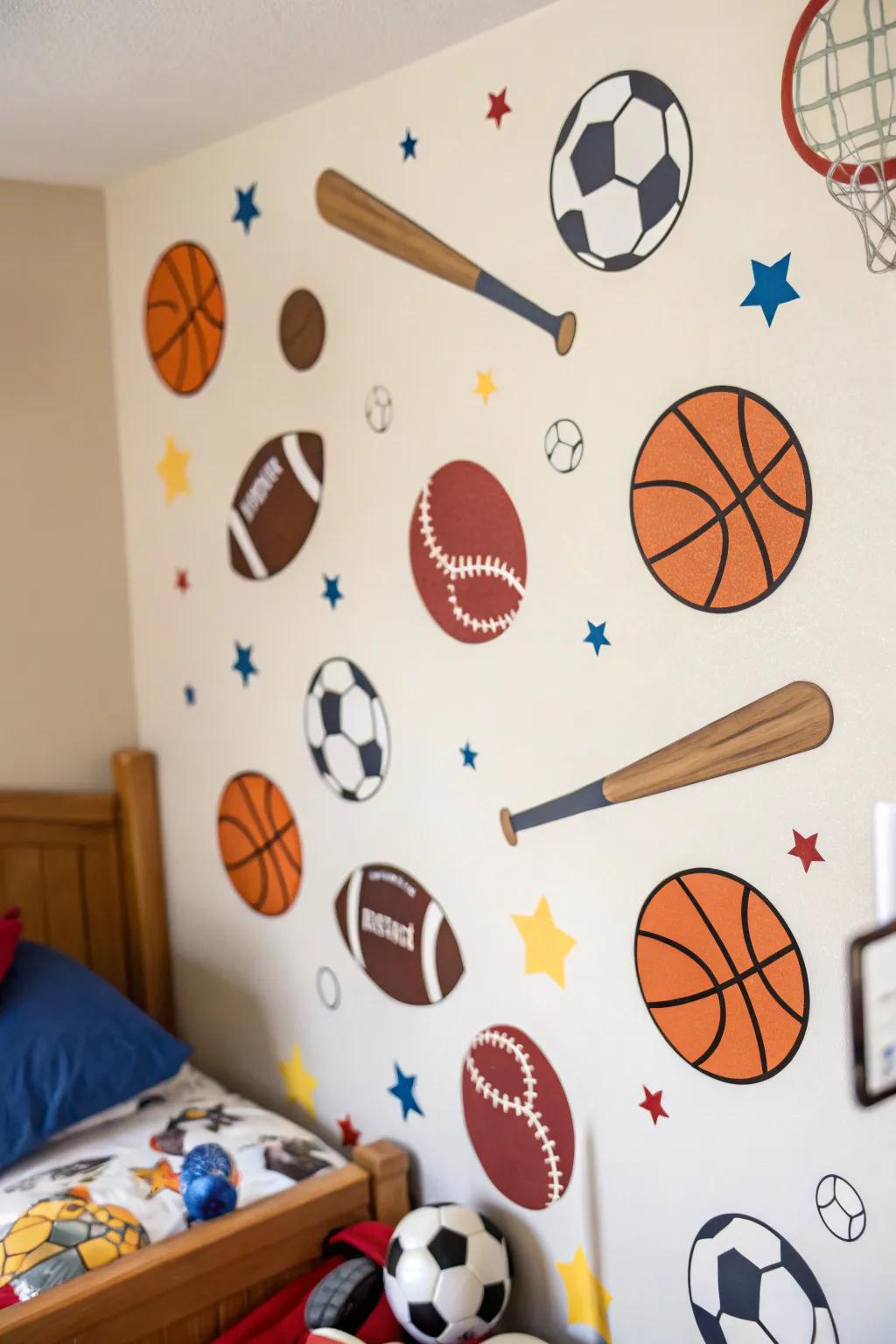 Convey the fervor of the game into the space.