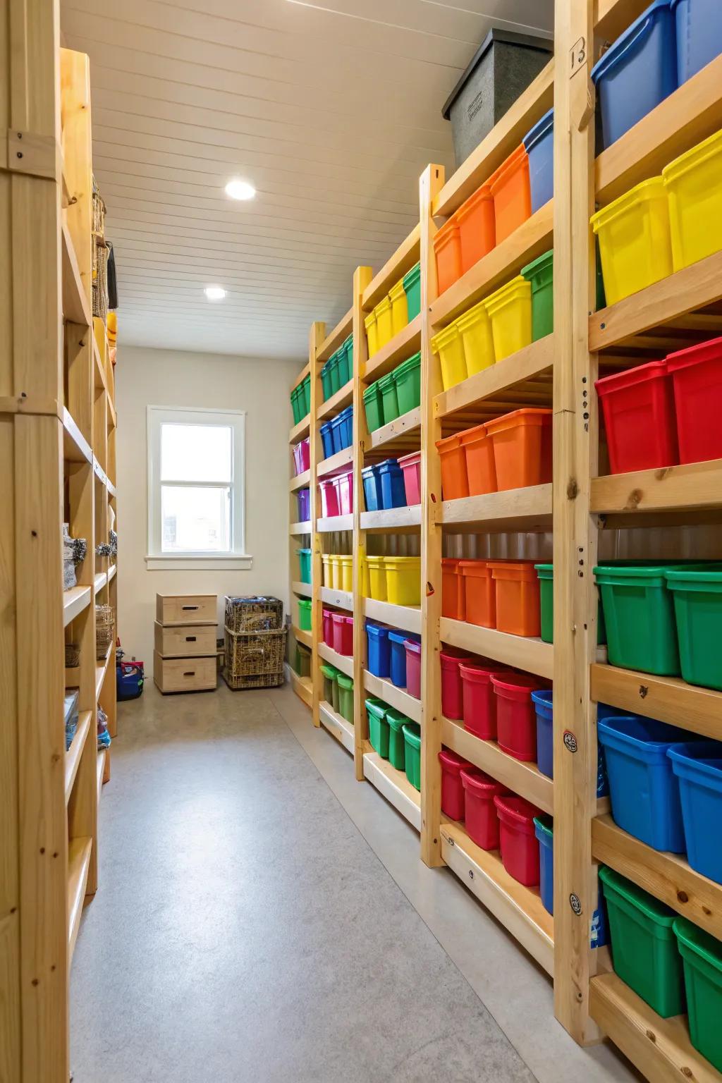 Tall shelving unlocks a world of storage opportunities.