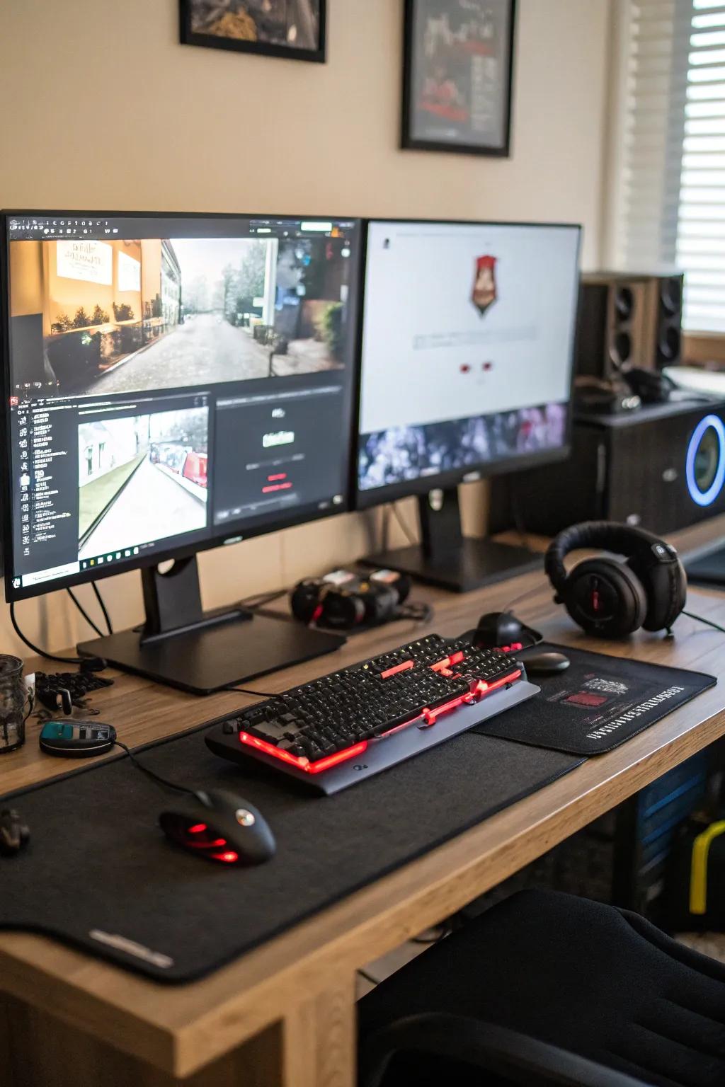 Utilize the potential of dual screens for a streamlined streaming session.