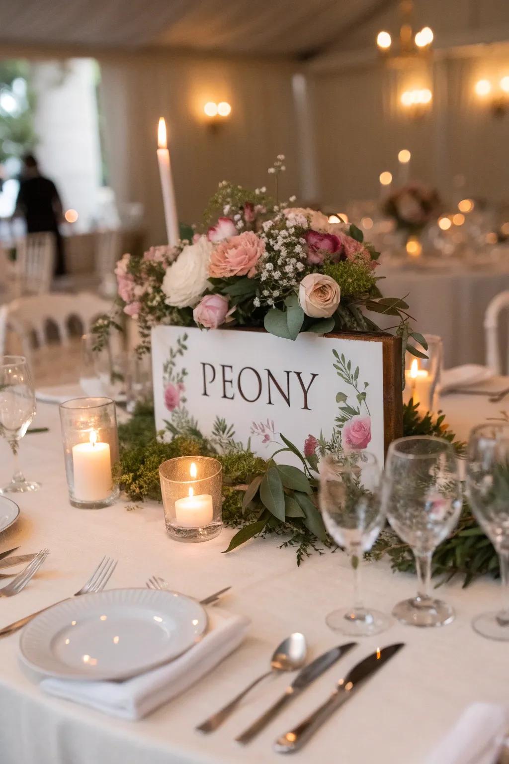 Tables adorned with floral designations engender a climate steeped in romance.