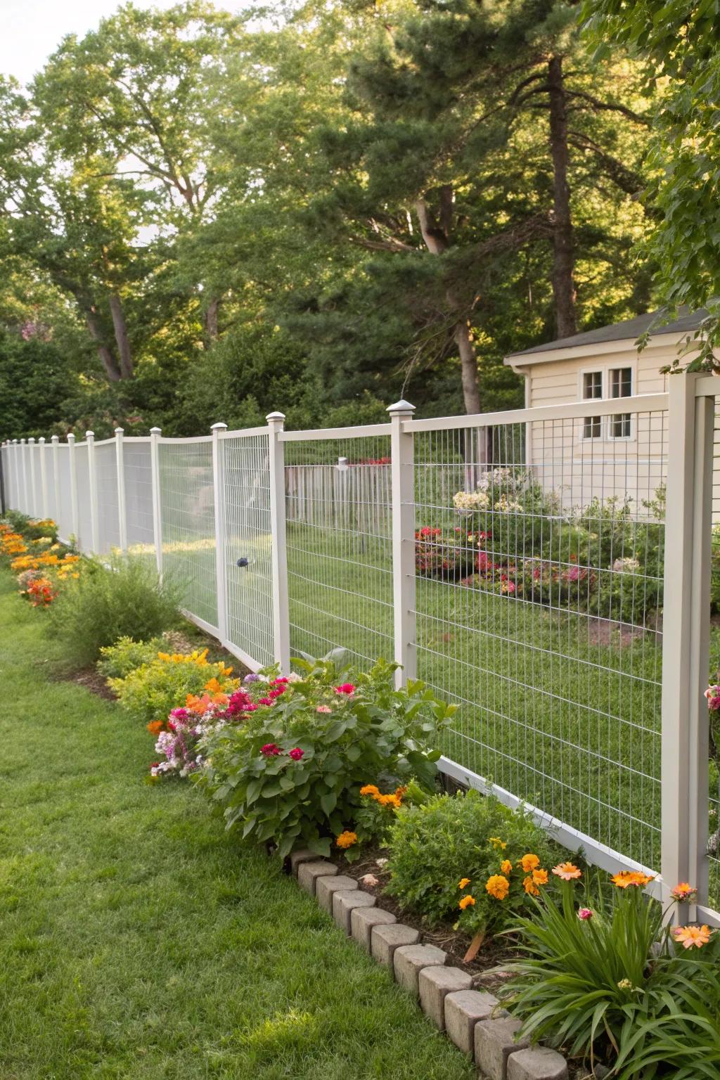 Movable fence sections provide versatile privacy solutions suitable for any backyard.