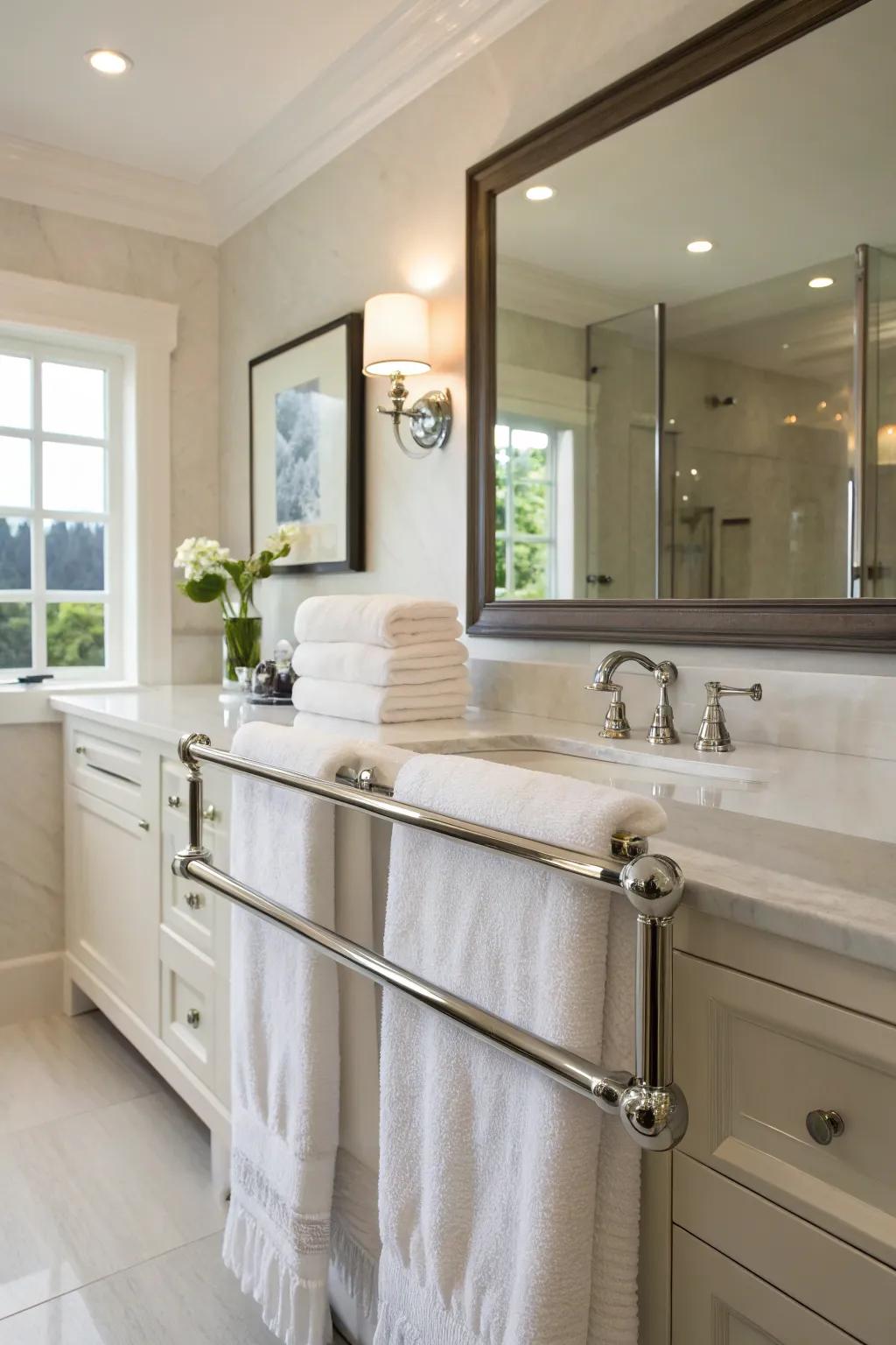 The standard towel rail: a forever favorite for every kind of bathroom.