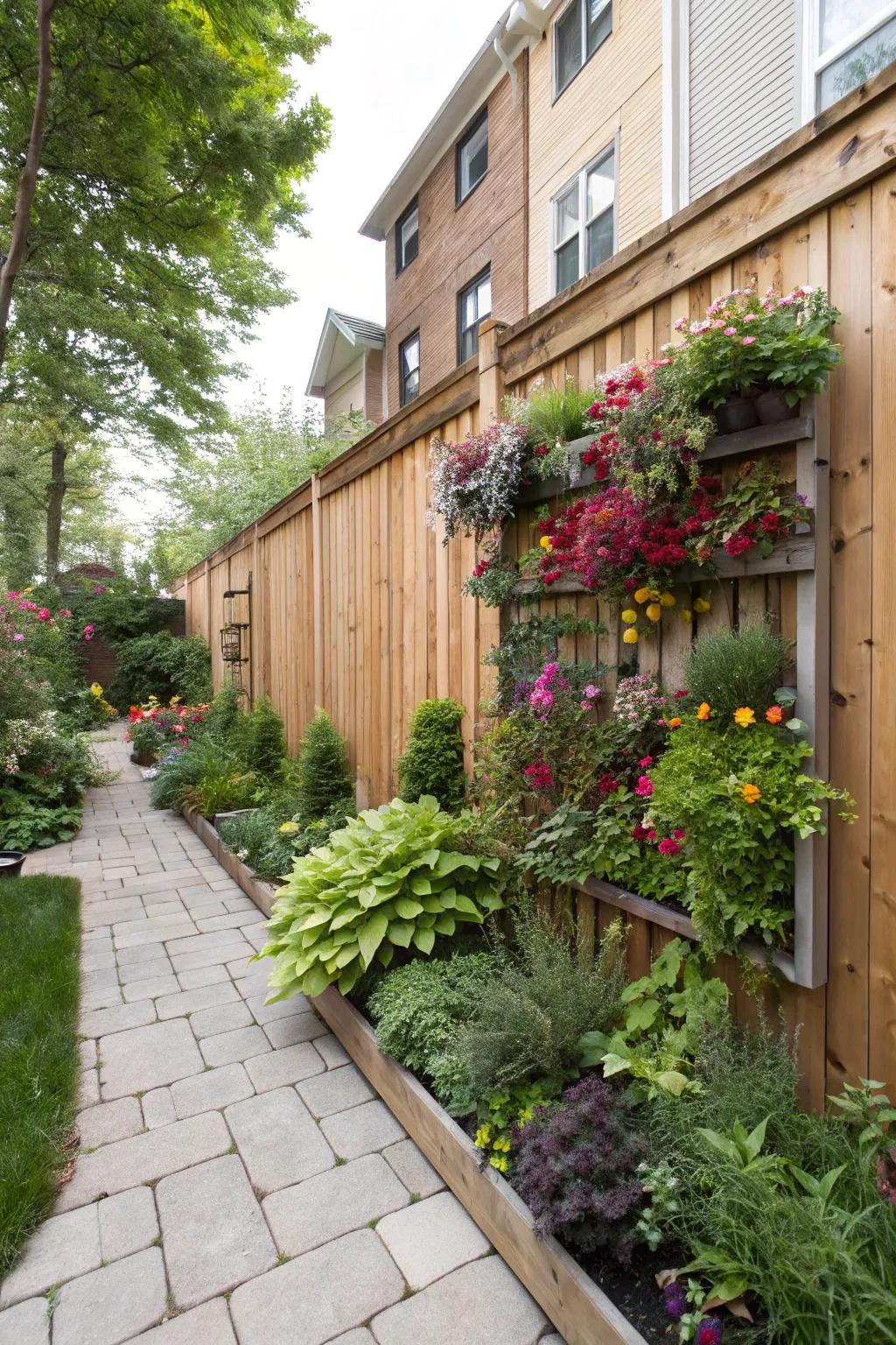Elevate your walls into verdant displays with a vertical garden.