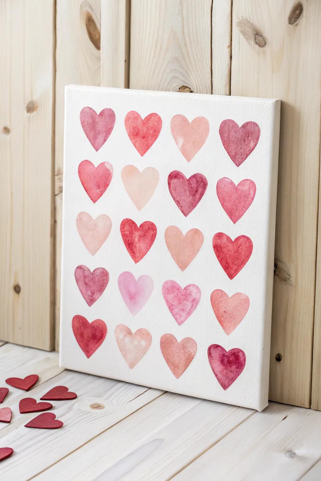 Let love guide every stroke with these watercolor heart bursts, which beautifully express genuine simplicity.