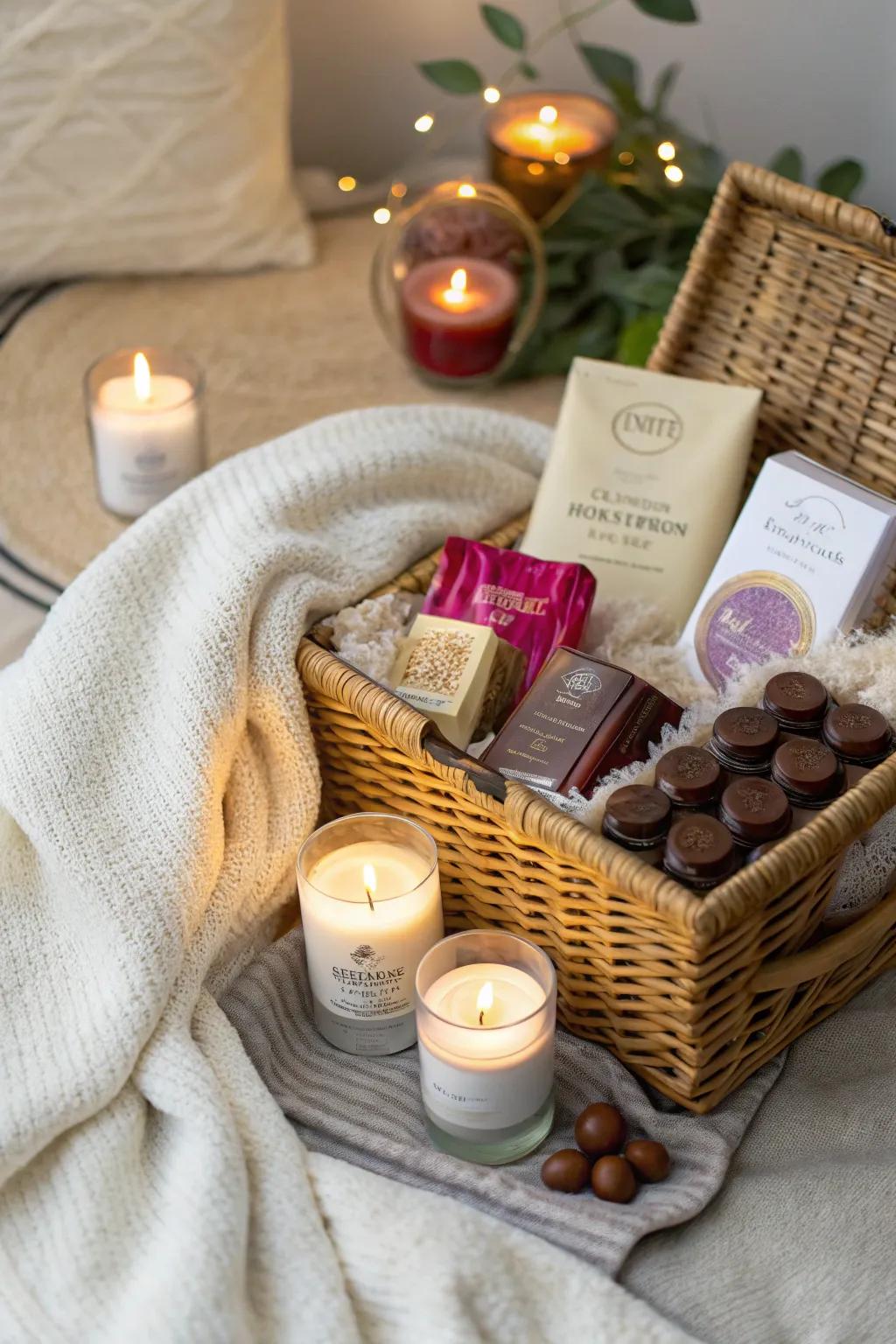 A customized gift selection bursting with Valentine's Day delights