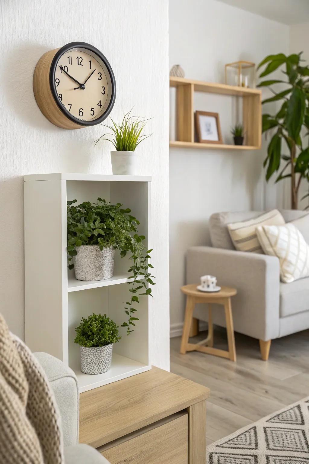 Savor the allure of simplicity with minimalist wall cubes.