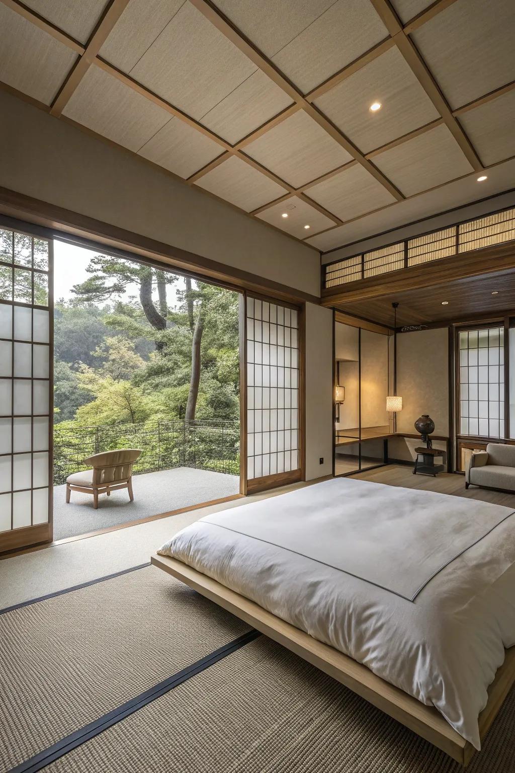 A minimalist strategy encourages a lucid state of mind and a tranquil setting.