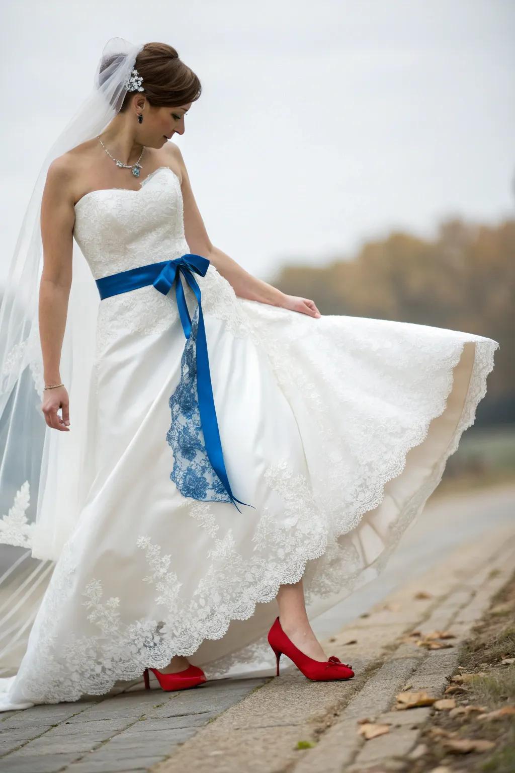 Classy bridal wear with a theme twist.
