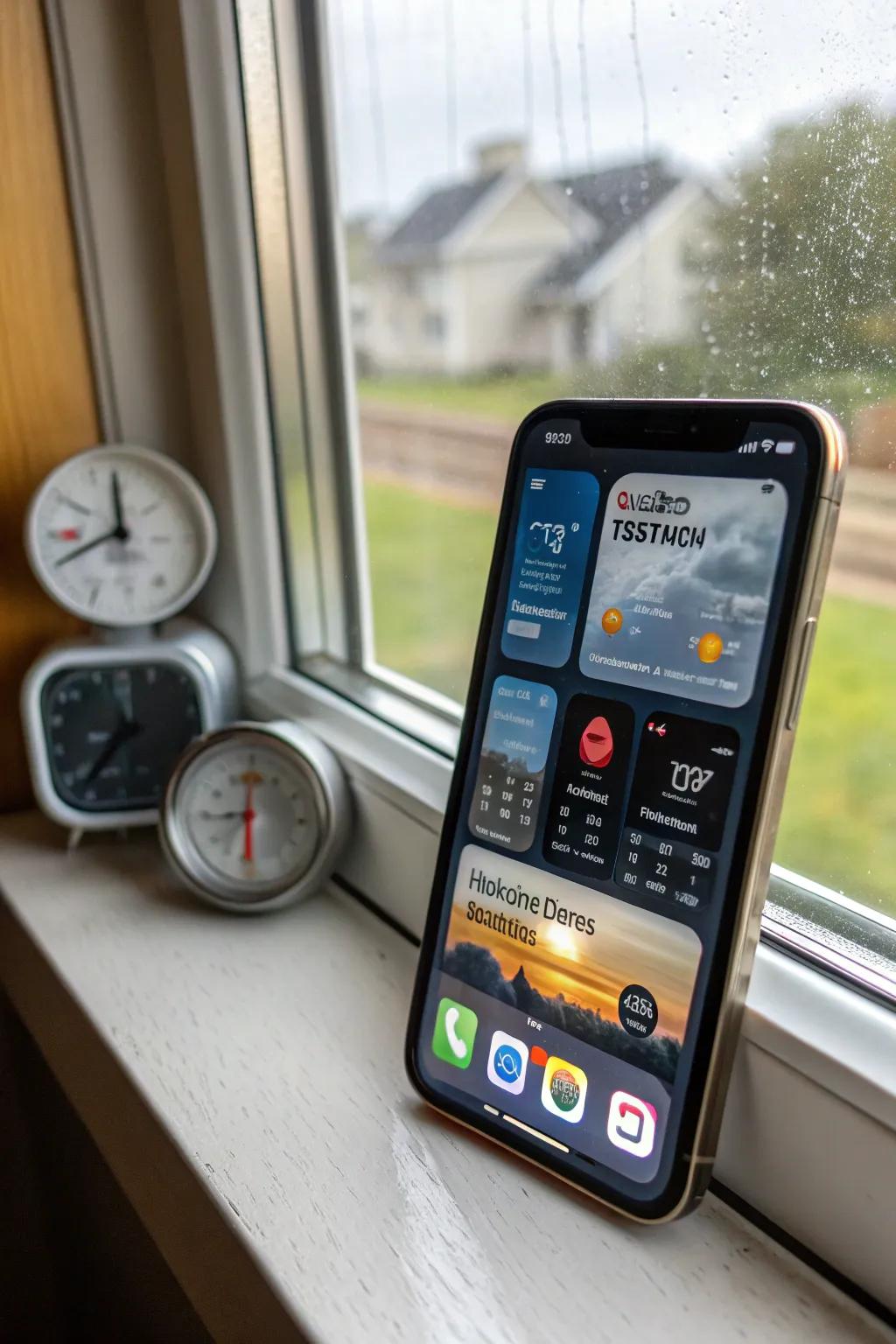 Climate tools keep you updated while enhancing your screen's aesthetics.