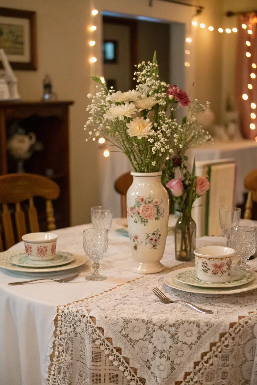 Add timeless charm with vintage decor touches.