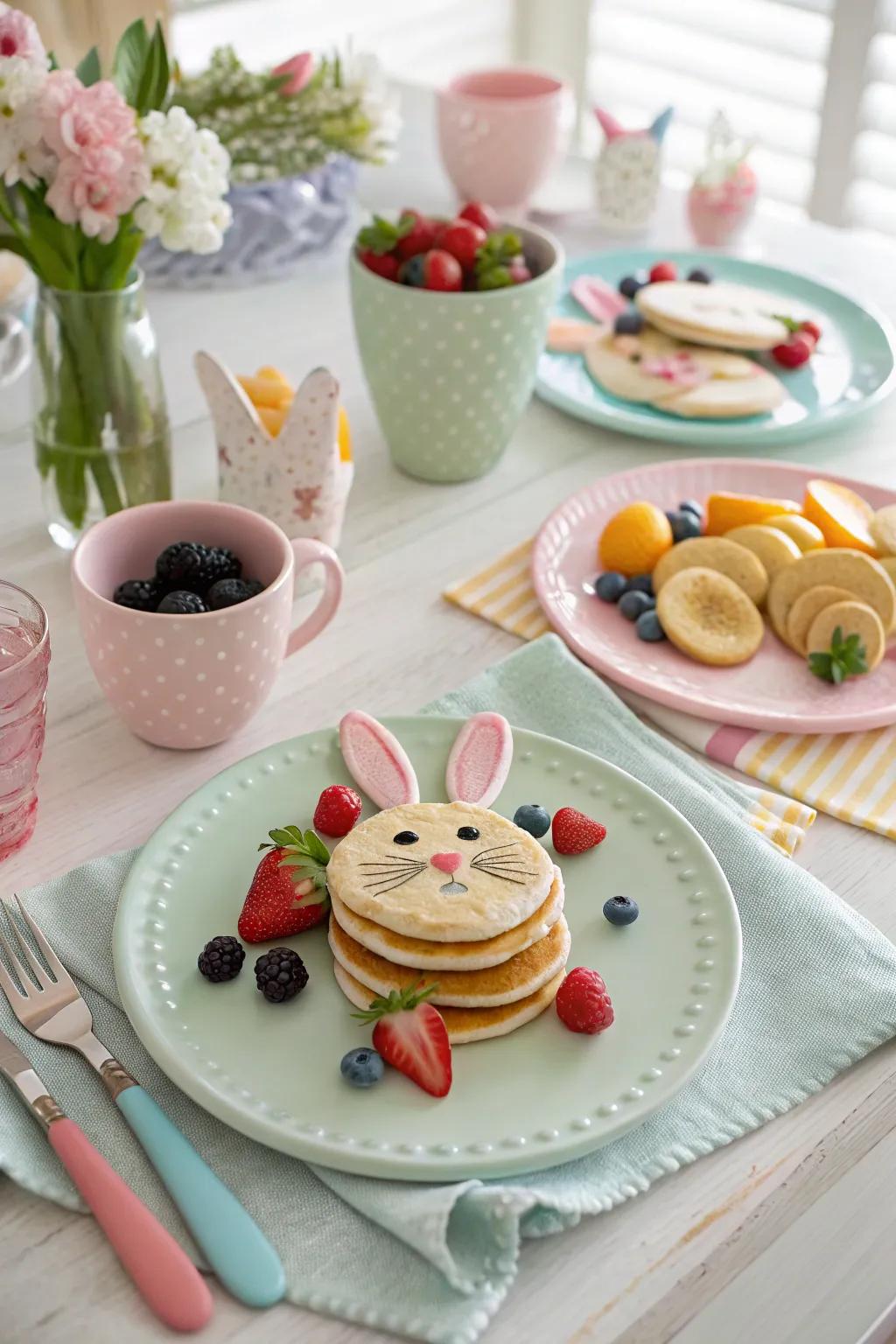 A festive rabbit-themed breakfast to start Easter right.