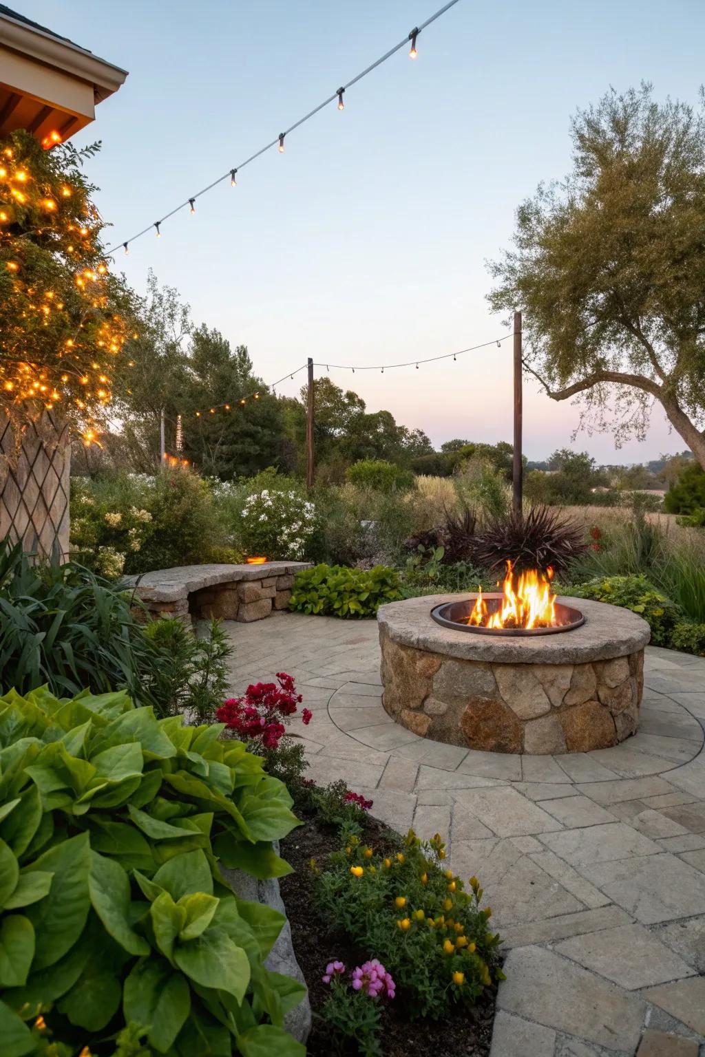 Mixing in a garden makes your hearth area more beautiful and safer.
