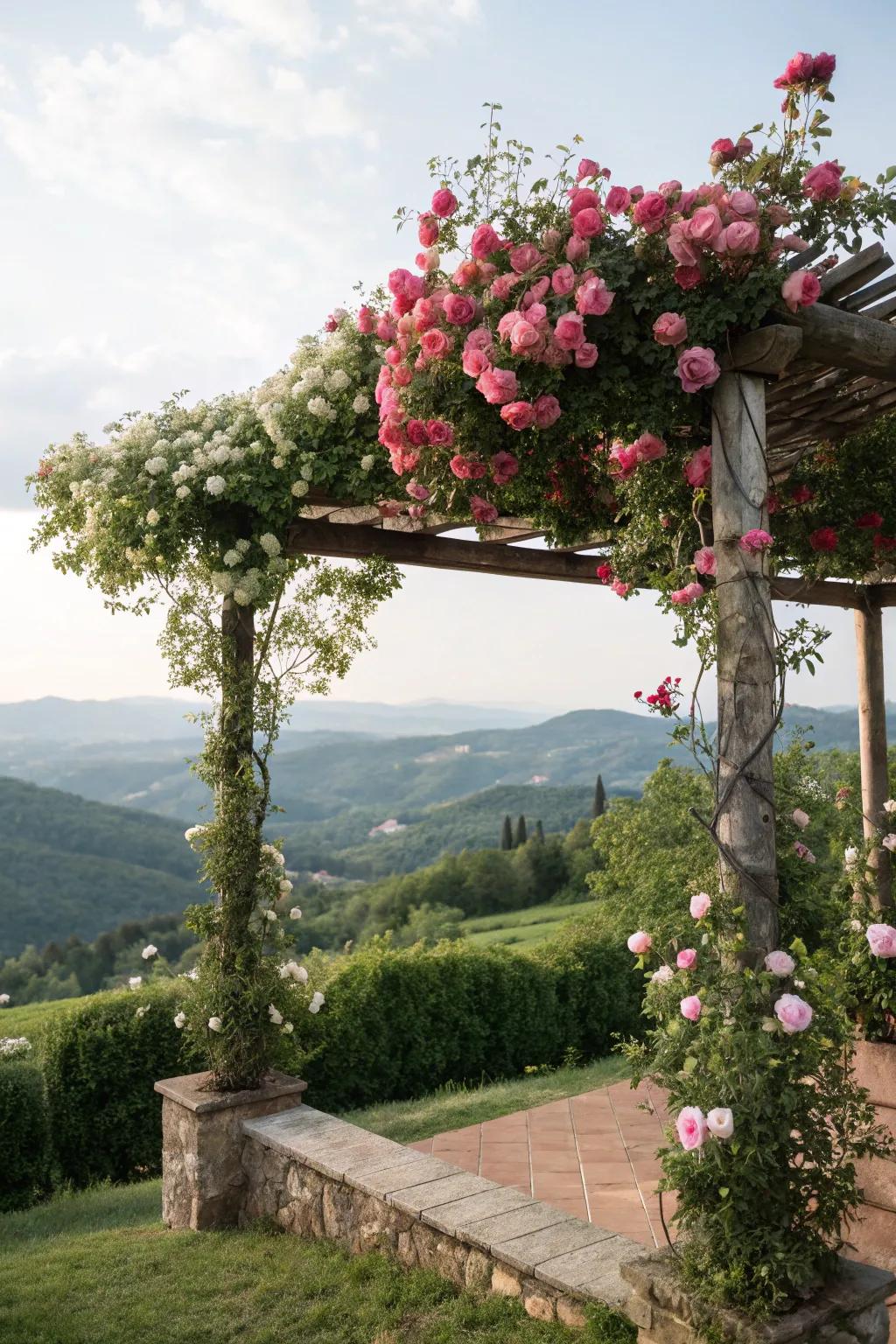A garden structure can transform a hilltop into a picturesque escape.