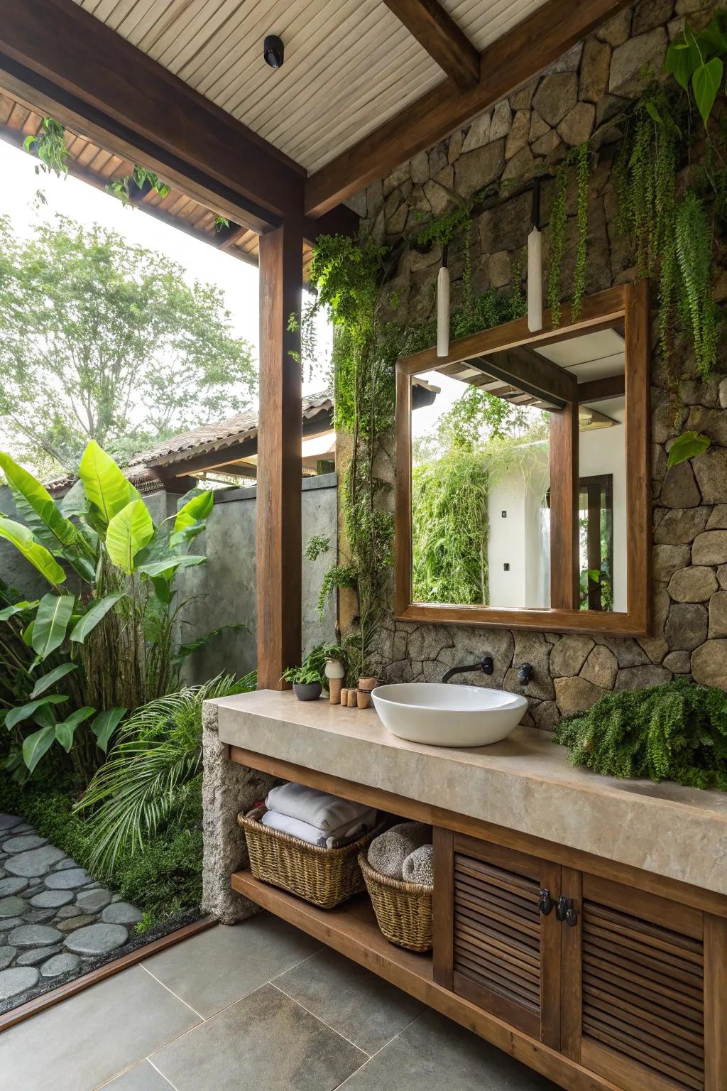 Mirrors amplify sunlight and conjure the illusion of space.