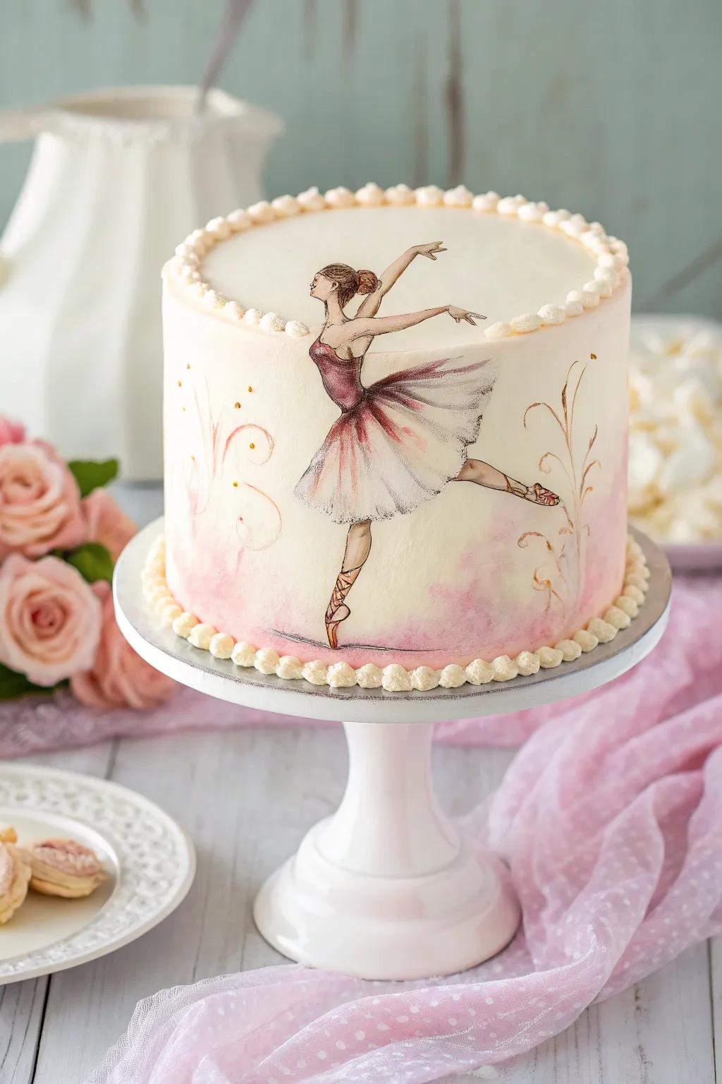 Hand-painted prima ballerina artistry contributes a personalized and artistic flair.