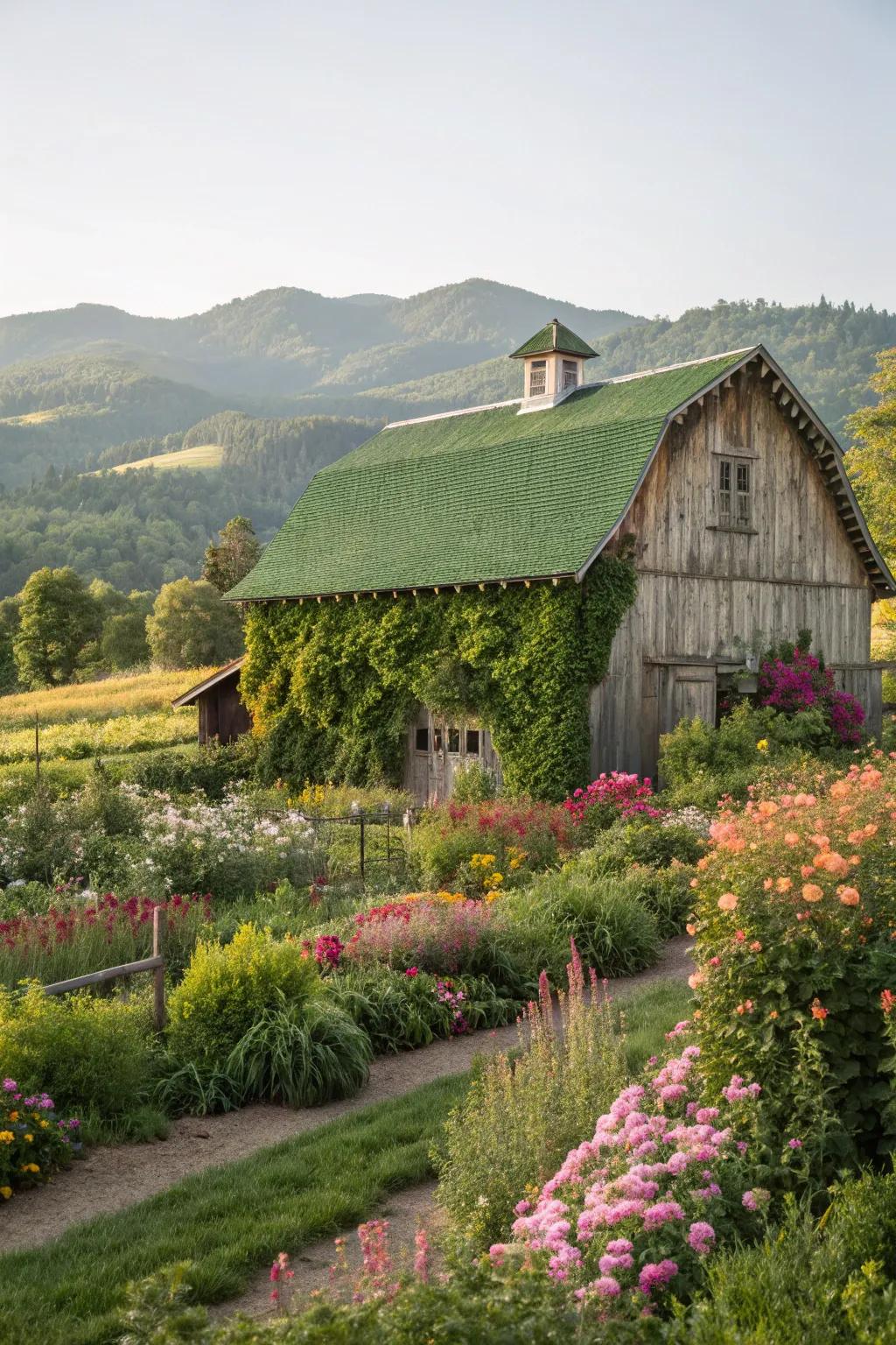 Green roofs delivering both aesthetic and environmental advantages.
