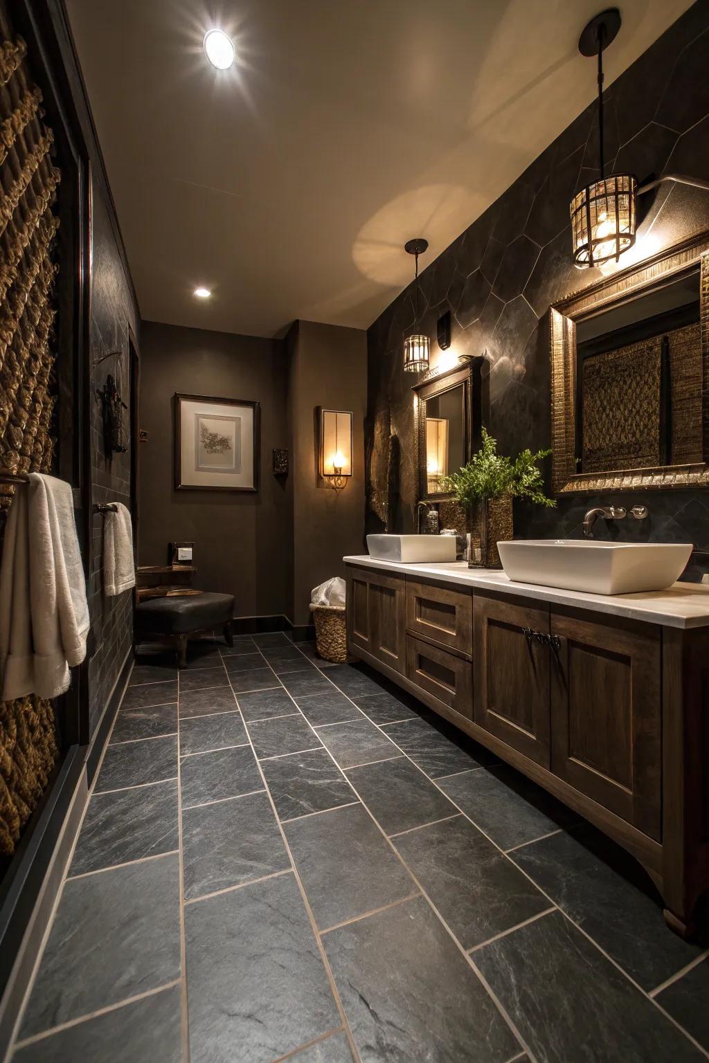 Create impact with dramatic rich tones.