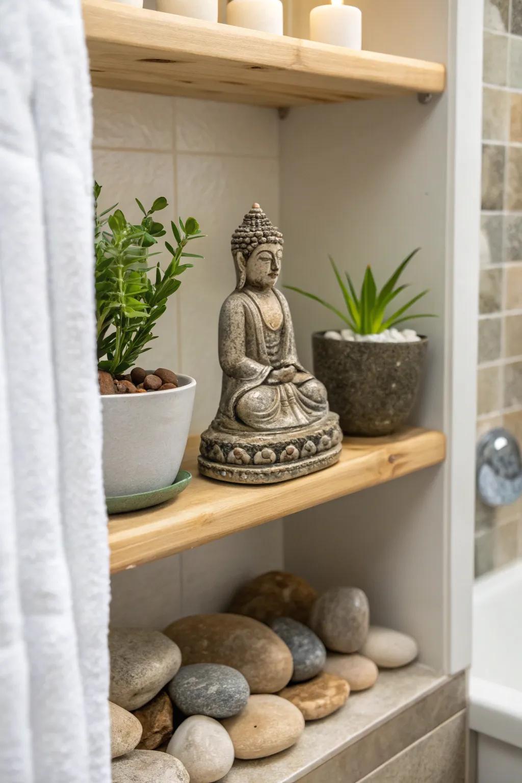A Zen nook begets peace and tranquility.