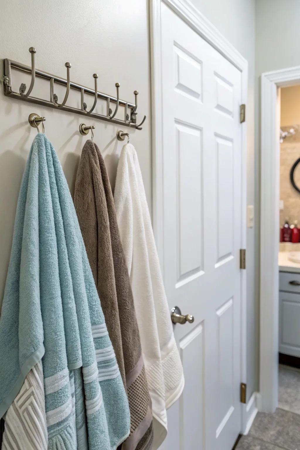 Over-the-portal fasteners furnish a tenant-friendly resolution.