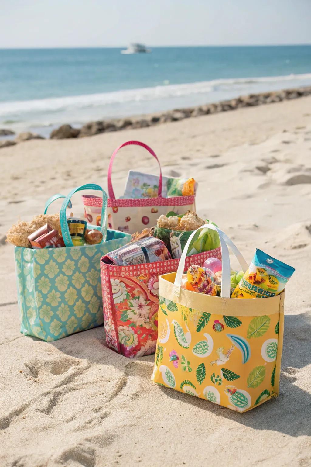 Beach carrying bags are both practical and appreciated gifts.